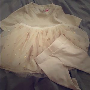 Baby girl puffy dress set